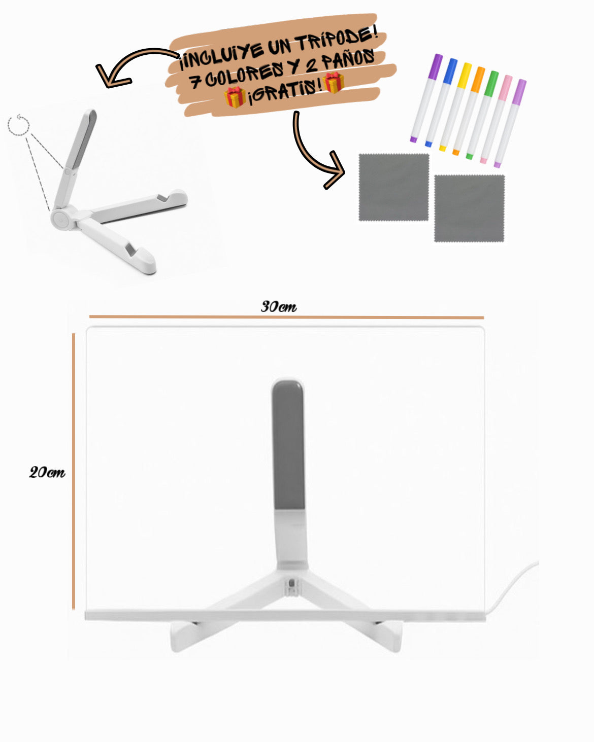 Pizarra LED Mágica: ¡Organiza la Familia con Diversión!
