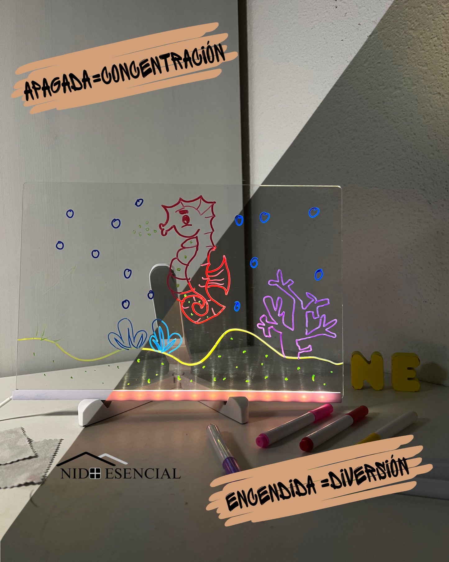 Pizarra LED Mágica: ¡Organiza la Familia con Diversión!