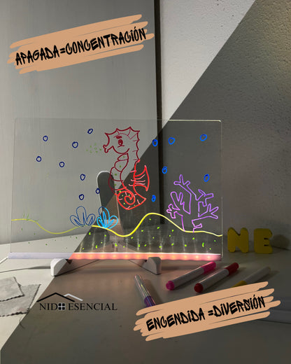 Pizarra LED Mágica: ¡Organiza la Familia con Diversión!