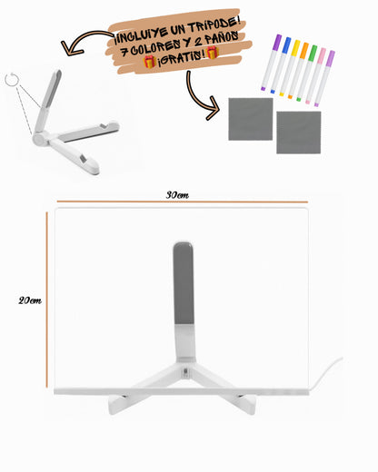 Pizarra LED Mágica: ¡Organiza la Familia con Diversión!