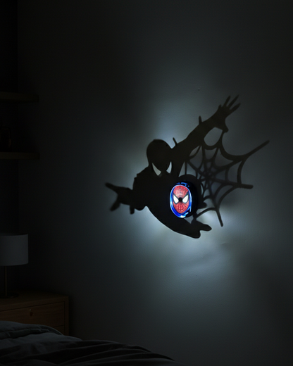 proyección de sombra anime en pared con luz LED